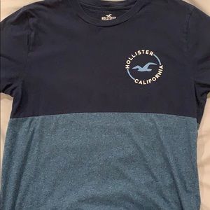 Navy and blue Hollister tshirt